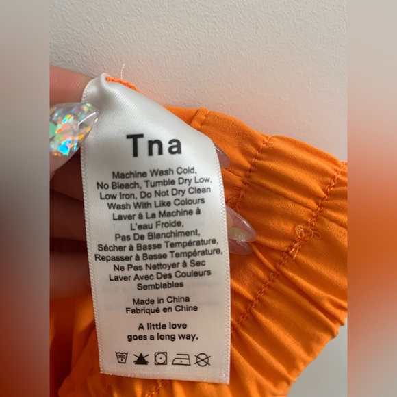 ARITZIA TNA Parachute Pants in Orange, XS - Picture 7 of 8